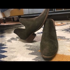 Dark green booties